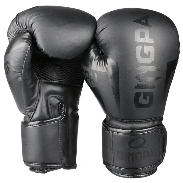 Professionella boxningshandskar PU-läder Muay Thai Guantes Boxeo Sanda Free Fight MMA Kick Boxning Träningshandske för män Kvinnor Barn Ocean Color 8 oz