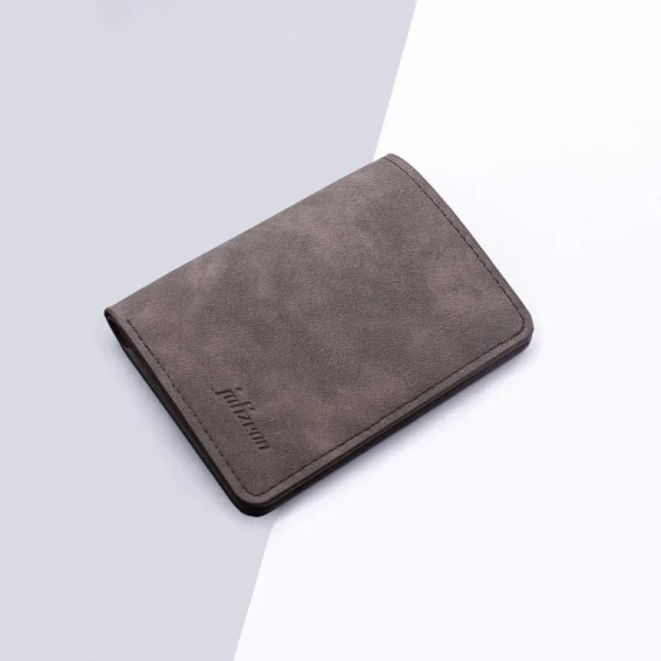 Ny modeplånbok ID Kreditkortshållare Plånbok för män Kvinnor Multi-Card Bag Holder Tvåfaldig liten plånbok Myntväska Dropshipping Dark brown