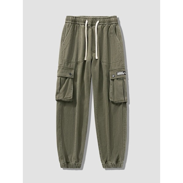 2023 Hösten Nya Mäns Lastbyxor Multi-Pockets Streetwear Baggy Jogger Byxor army green 5XL