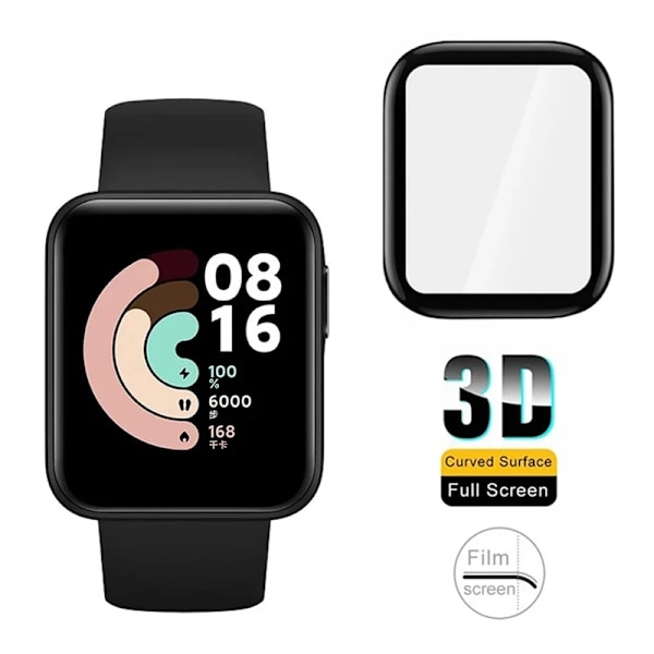 9D Full Skærmbeskyttelse til Xiaomi Mi Watch Color Lite 2019Έx Smart Watch Beskyttelsesfilm til Redmi Watch 2 3 Lite Active 3pcs Xiaomi Mi Watch 2019