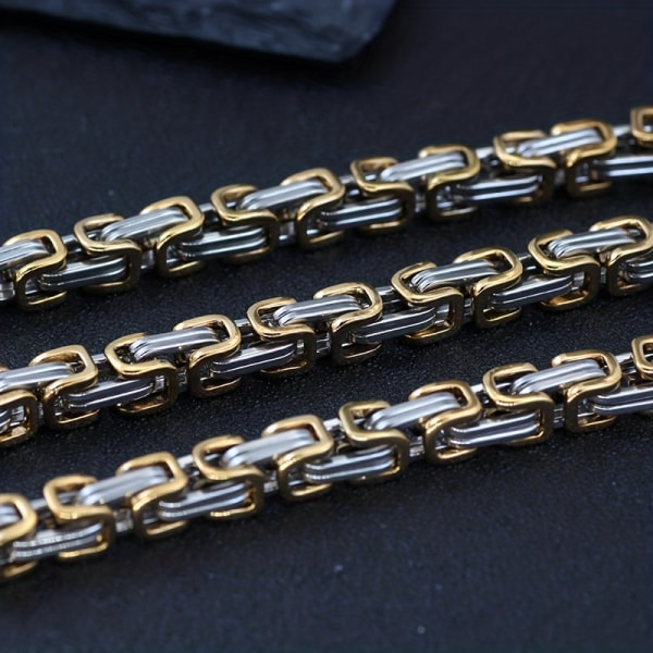 2st rostfritt stål Norse Gods Viking Halsband Armband Set , King Chain Norse Pagan Smycken för män Silvery