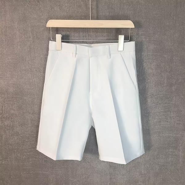 Shorts Mäns 2023 Ny Trendy Straight Konstnärlig Casual Mäns Summer Dräkt Byxor Ungdom Populär Byxor Mäns Kläder Light Gray 30