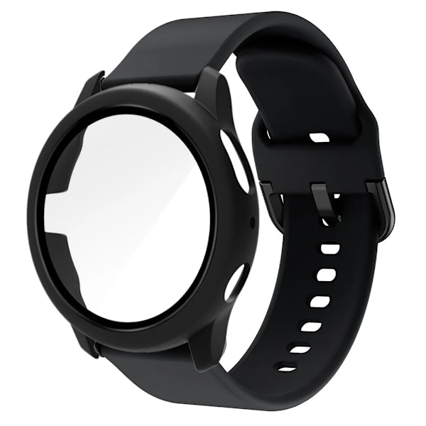 20Mm Remfodral För Samsung Galaxy Watch 4/5/6 40Mm 44Mm Band För Galaxy Klocka Active 2 40Mm 44Mm Skyddande Stötfåglar Black Galaxy Watch 5 40mm