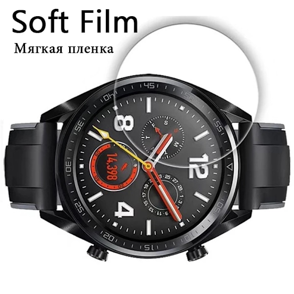 500D Hd Hydrogel Skyddande Film För Huawei Klocka Gt 2 2E 42Mm 46Mm Gt 2 Pro Full Skärmskydd För Hederlighet Titta På Magi 2 42 46 Watch GT 2E 42mm 1pcs