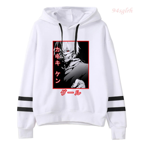 Unisex Tokyo Ghoul Kaneki Ken Eyes Hoodie Japansk Anime Pullover Herr Kawaii Manga Sweatshirt Harajuku Hip Hop Streetwear Man 16022 S