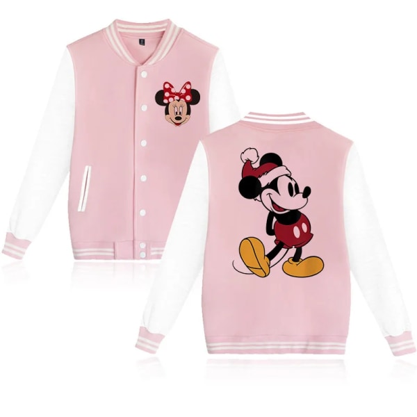 Baseballjacka Tecknad Anime Musse Pigg Minnie Mouse Luvtröja Barnkläder Barn Flicka Pojke Jackor Sweatshirt Hoody Baby Top 5023 110CM