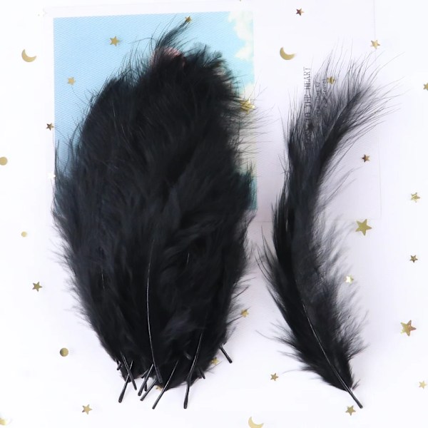 Bløde Marabou Kalkunfjer til Håndværk 10-15cm Naturlige Plumas Smykkefremstilling Bryllup Fest Dekorative Drømmfangere Fjer red 200