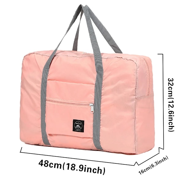 Personlig Resväska för Kvinnor Handväska Bagage Vikbar Gadget Organizer Stor Kapacitet Bokstav Rosa Tote Restillbehör pink name 15F