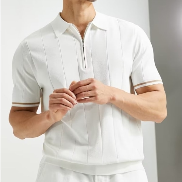Ice Silk Kortärmad Pikétröja Konstnärlig Mäns Fashionabla Sommar 2023 Ny Fashionabel Enkel Fashionabel Ungdom Populär Utskrift Japansk Stil Navy Blue XXXL