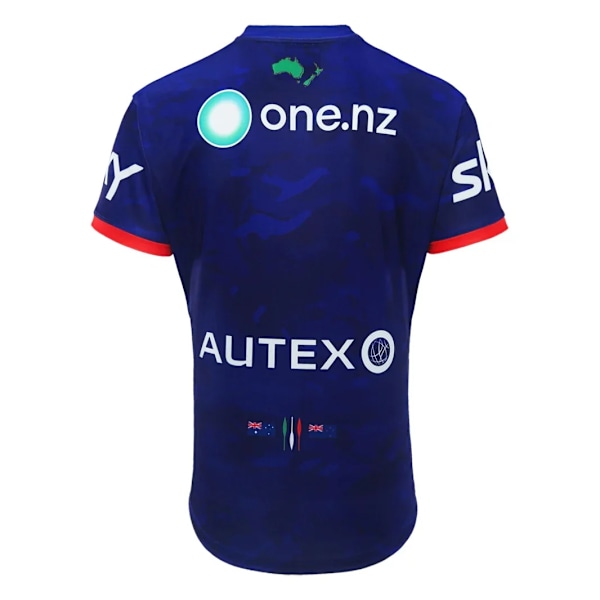 2024 Nya Zealand Krigare Män Replica Anzac Round Jersey Broderimåt 007 M