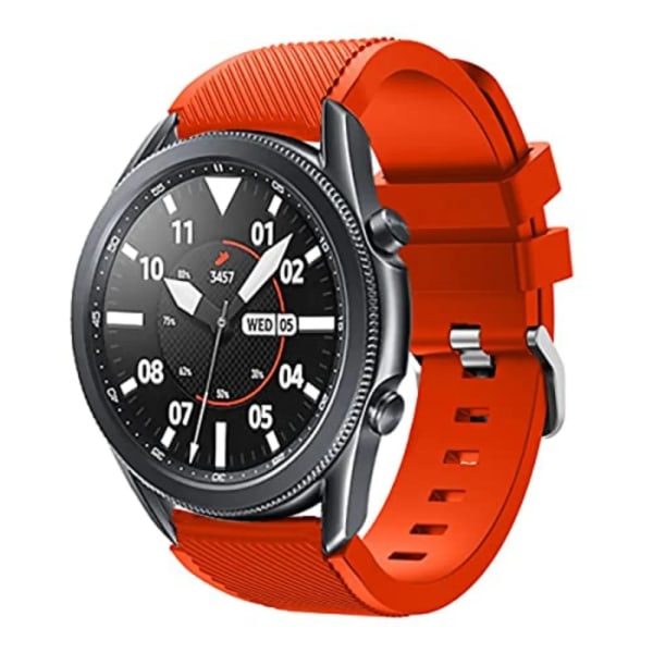 22 mm silikonrem för Samsung Gear S3 Classic/S3 Frontier/3 45 mm Huawei Watch GT2 46 mm sportarmband för Amazfit GTR/Stratos Official orange Samsung Watch 46mm