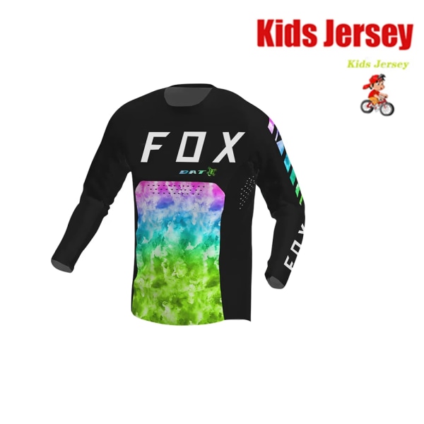 Off Road Racing T-shirt för barn Mountainbiketröja Enduro BAT FOX MTB-tröja Snabbtorkad Motocrosströja för barn barnkläder KA-CL073 XXL