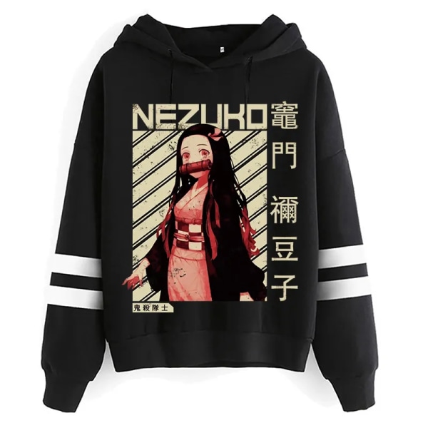 Unisex Demon Slayer Anime Harajuku Hoodies Herr Tanjiro Zenitsu Nezuko Hoody Estetiska Kläder Kimetsu No Yaiba Manga Sweatshirt 53001 Asian S