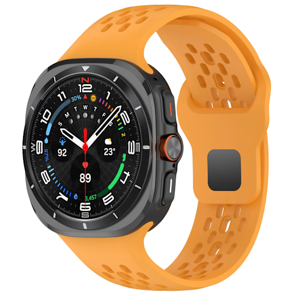 Officiell Silikon Rem För Samsung Galaxy Watch Ultra 47Mm Löparmband För Galaxy Ultra 47Mm Män Kvinnor Klockbander Yellow Galaxy Watch Ultra