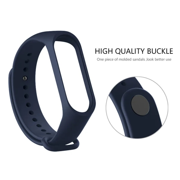 Klockarmband för Xiaomi Mi Band 7 6 5 NFC armband silikon Watch armband Miband 5 Bälte pulsera correa mi band 3 4 5 rem 7 For Mi Band 5 6