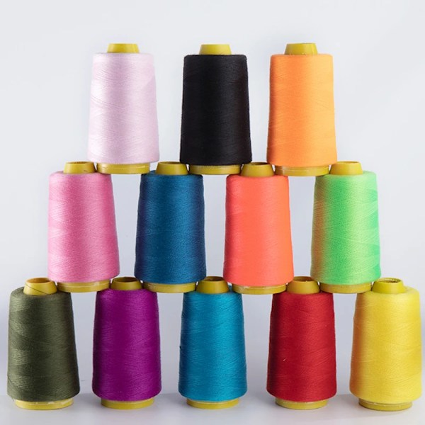 Symaskin Tråd Pagoda Linje Överlåsning Tråd För Maskin Handbroderi 1300 Yard Varje Spool 100 Polyester Hållbart 1503407