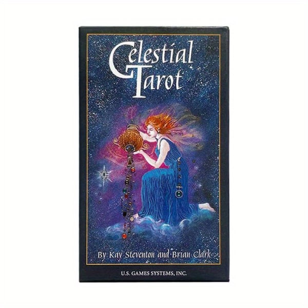 Celestial Tarot Deck 78 Card Fortune Taling Game för nybörjare Oracle Cards