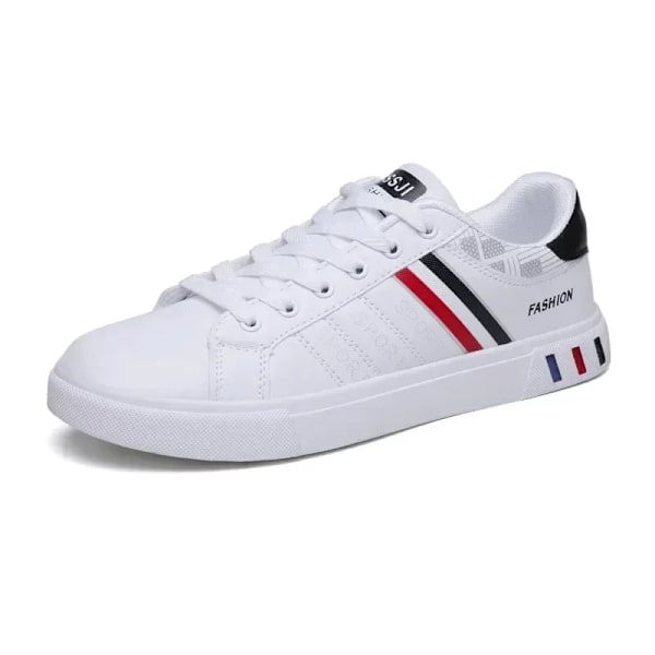 Herre Sneakers Hvide Casual Sko Mænd Original Letvægt Luksus Sko Til Mænd Åndbare Flats Herre Sneakers Chaussure Hommes White 40