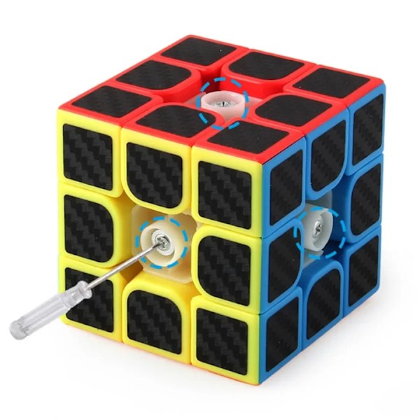 Meilong Carbon Fiber Cube 2x2x2 3x3x3 4x4x4 Pyramid Skew SQ1 Megaminx Puslespil til Begyndere og Professionelle Skewb