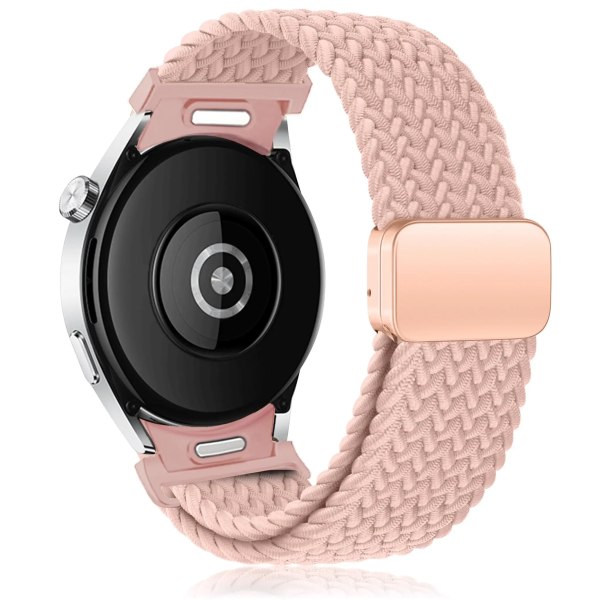 No gap flätat band för Samsung Galaxy Watch 6 4 classic/5 pro 47mm 43mm 44mm 40mm magnetiskt armband Galaxy watch6 watch4-rem pink sand 4 classic 42mm 46mm