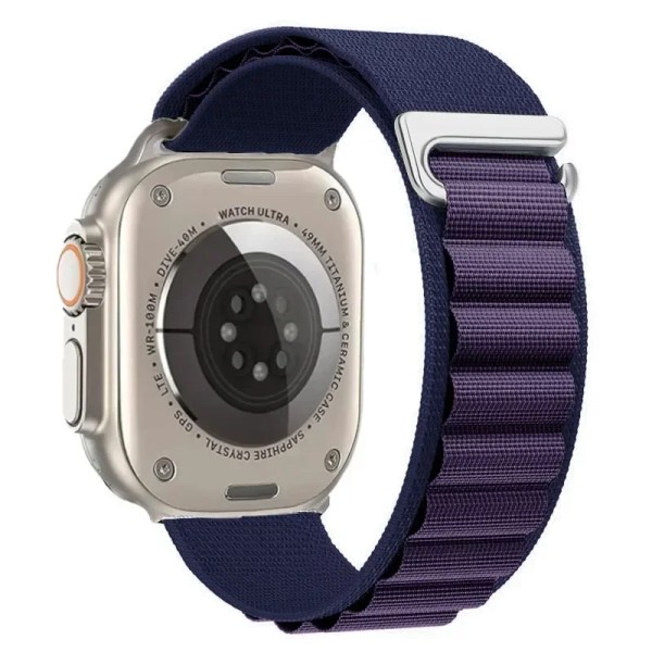 Nylon För Apple Watch Ultra/2 49mm Series 9 8 7 45mm 41mm Sport klockarmband som andas För iwatch 6 5 4 3 SE 44mm 40mm 42mm 32 Purple 42mm 44mm 45mm 49mmm