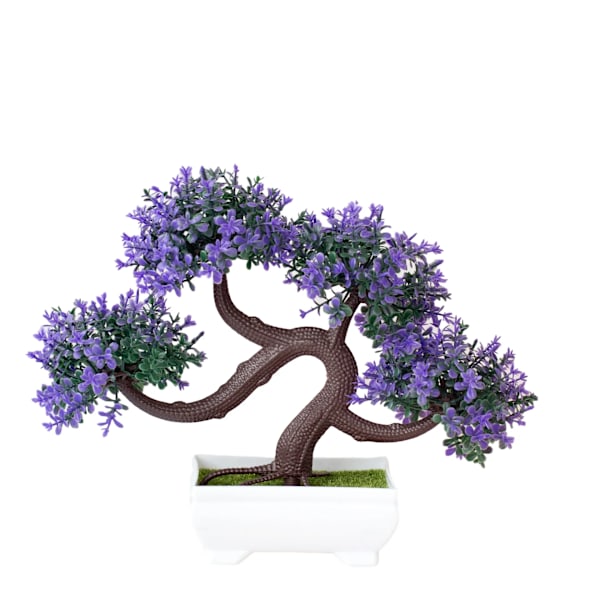 Konstgjord Bonsai Miniatyrträd Simuleringskruka Växter Konstgjorda Växter Bordskrukade Dekorationer för Rum Trädgård Heminredning PJ33-01 with pot