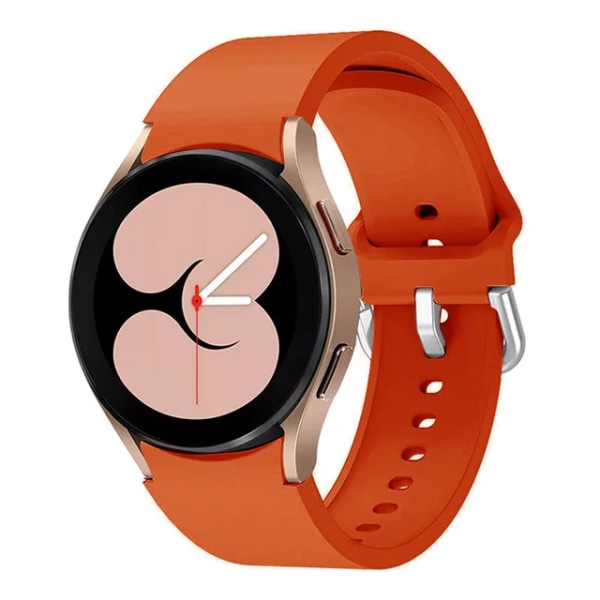 Silikonrem För Samsung Galaxy Watch 6 5 4 40mm 44mm 45mm Originalarmband med båggränssnitt För 6 4 Classic 47mm 43mm46mm Orange Samsung 5 Pro 45mm