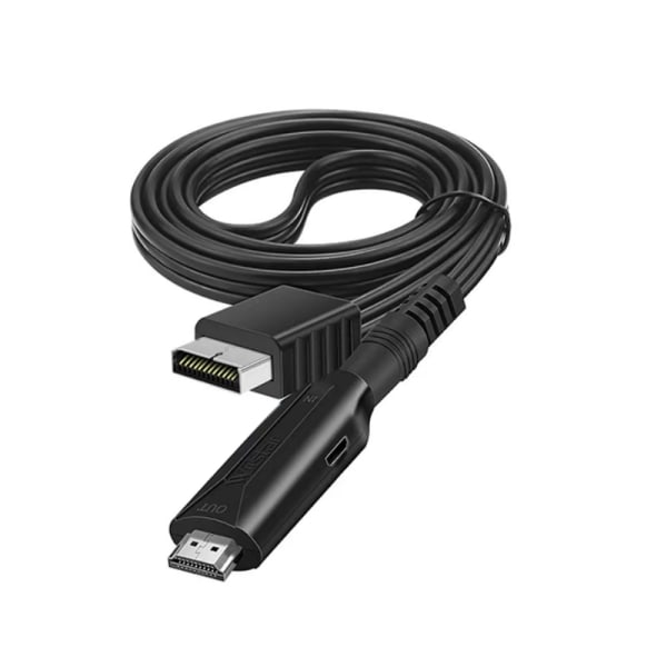 PS TILL HD-kabel, HD-kabel för Playstation 2 & Playstation 1-konsol (PS2 & PS1), PS1/PS2 till HD-adapter med RGB-signalutgång, HD-omvandlare med (svart). Black