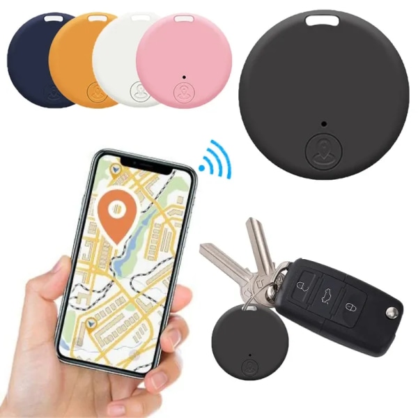 Mini GPS Locator Tracker Luftmärke Spårning Anti-Lost Device Locator Tracer för husdjur Hund Katt Barn Bilplånbok Nyckelhalsband Tillbehör Black-A