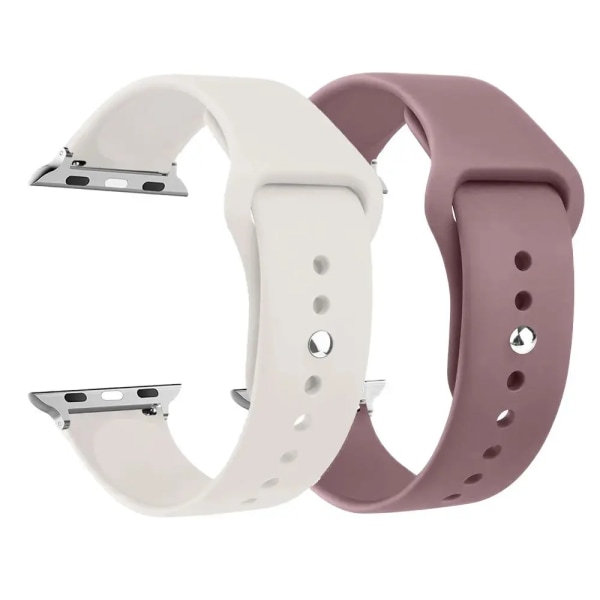 För Apple Watch -band 45 mm 44 mm 49 mm 40 mm 41 mm 42 mm Silikon Sportarmband correa iWatch Strap Series SE 9 8 7 6 5 3 4 Ultra 2 babi pink 38  40 41 mm