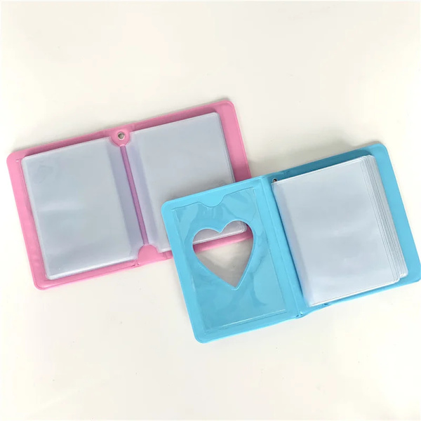40 taskua 3 tuuman valokuva-albumi korealainen idolikuvien säilytyskirja kortinhaltija Sweet Star Photocard Binder Minikortti Keräilykirja WT Pink