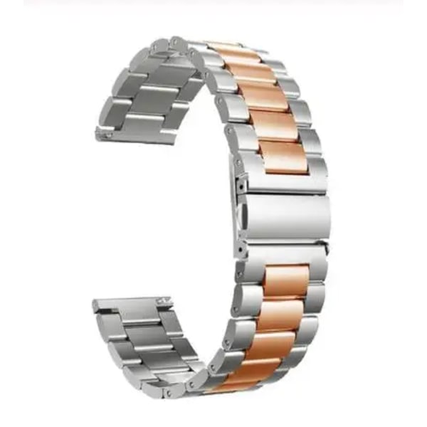 Klockarmband för Samsung Galaxy Watch 3 4 5 Pro 40 44 45 mm band 4Klassiskt 42 mm 46 mm band i rostfritt stål Active2 Amazfit Bip3 GTS4 Sliver rose gold Galaxy Watch 46mm