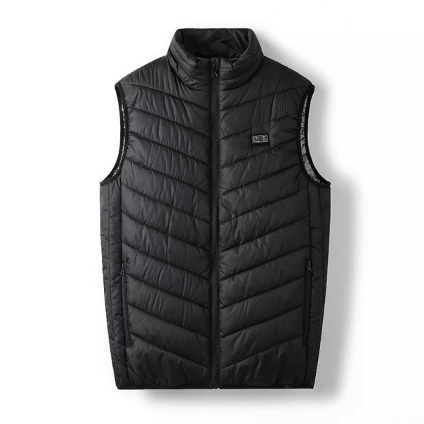 Multi-zon USB Uppvärmd Jacka Ärm Snabb Självuppvärmd Väst Herr Vinter Jakt Verwarmde Bodywarmer Elväst 발열조끼 13 Areas Black Asian size 6XL