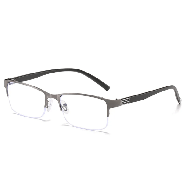 Business Style Bifokala läsglasögon Kvinnor Män Progressiv synjustering Glasögon Konverterad Ljus Multifokal +1,0 TILL+4,0 Biofocal Gun