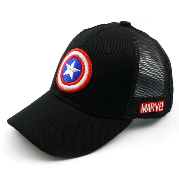 Anime Tecknad Captain America Hatt För Barn Pojke Flicka Höst Baby Baseball Cap Barn Hip Hop Sol Hattar Barn Snapback Kepsar mesh pink