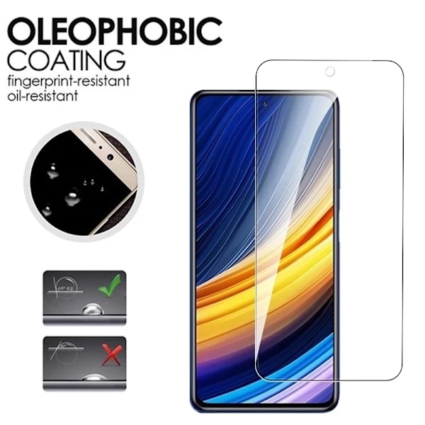 4Pcs Skyddsglas För Poco X3 Pro X3 Nfc M5 M5 Film Skärmskydd För Xiaomi Poco F3 F3 4 Gt F2 Pro M3 M4 X4 Pro 5G Glas Poco M5S 4PCS Tempered Glass