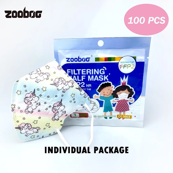 4-12 År Unicorn Kn95 Masker 100pcs