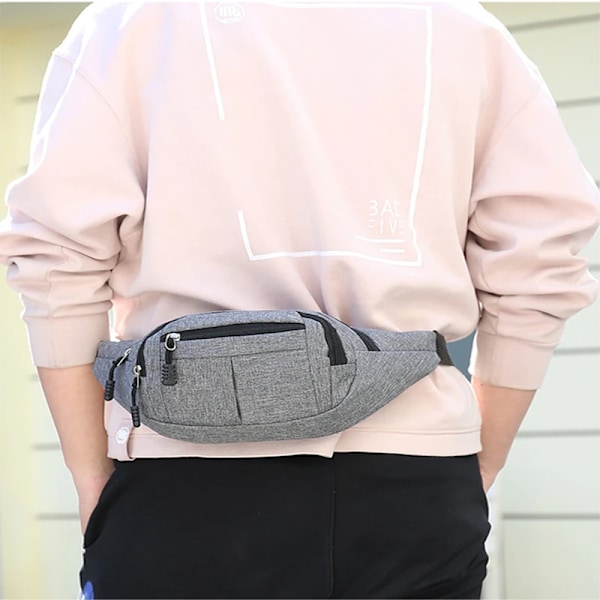 Hip Belly Banana Bum Chest Belt For Mænd Kvinder Talje Taske Mænd Kvinder Fanny Pack Pung Murse Pung Nyre Række Bumbag Blue C