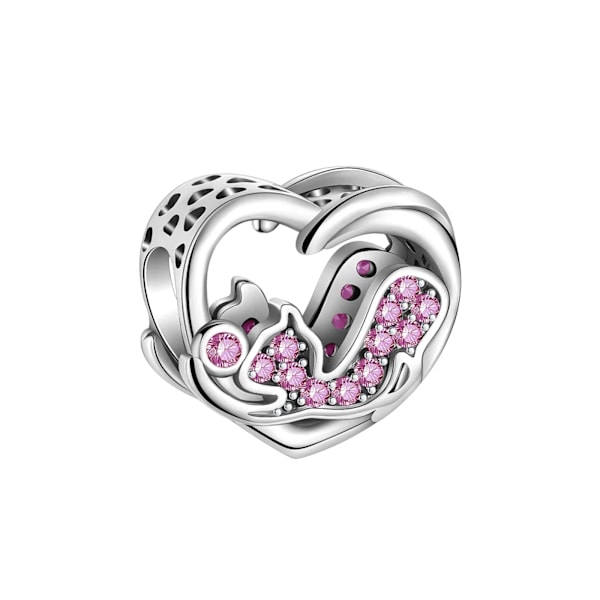 925 Sterling Sølv Rosa Elefant Dinosaur Engel Charm Passer Til Original Pandora Armbånd Perle Halskæde Diy Kvindelige Smykker Y SCR6041