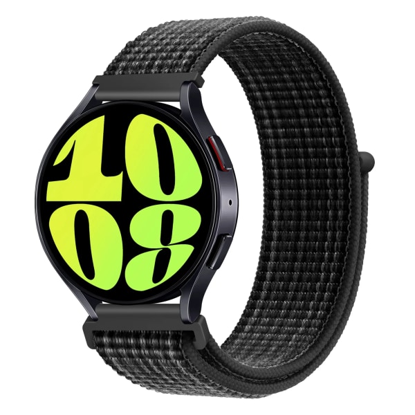 Nylon loopband för Samsung Galaxy Watch 6 4 classic/5 Pro/active 2/3/Gear S3 20mm/22mm Armband Huawei watch GT 2e 3 pro band Midnight 20mm