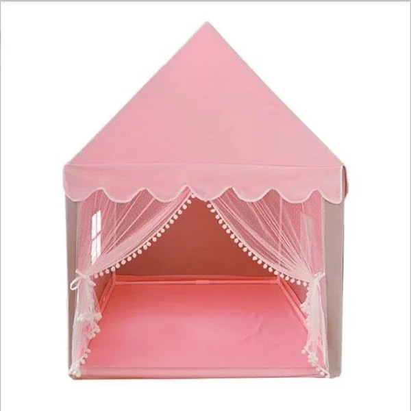 Bärbara Barn Tält Barntält Fällande Tipi Baby Play House Stora Flickor Rosa Princess Party Slott Barn Fällbar Inredning light