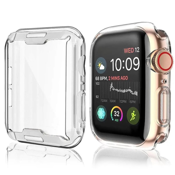 Case För apple watch band 49mm 45mm 41mm 44mm 40mm 42mm 38mm stötfångare Cover tillbehör iwatch series ultra 8 7 6 se 5 4 Transparent Series 123 42mm