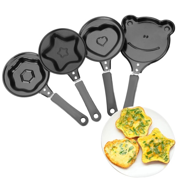 Non-Stick Stekpanna Pannkakor Form Pan Flip Omelettform Frukost Ägg Form Köksredskap Mini frog