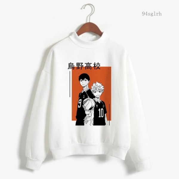 Oya Haikyuu Hoodie Herr Harajuku Casual Streetwear Sweatshirt Kawaii Karasuno Fly High Graphic Pullover Unisex -tröjor Herr 11320 M