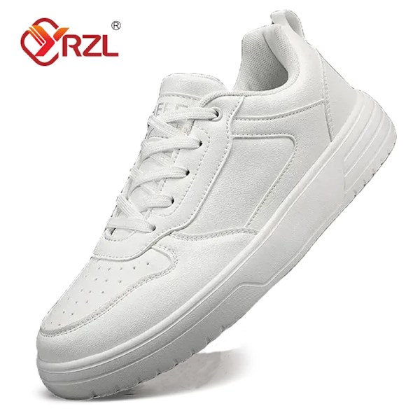 Yrzl Hvide Sko Casual Sko Til Mænd Komfortable Hvide Sneakers Let Gå Kvinde Sko Tenis Masculino Plus Størrelse 36. 47 black 39