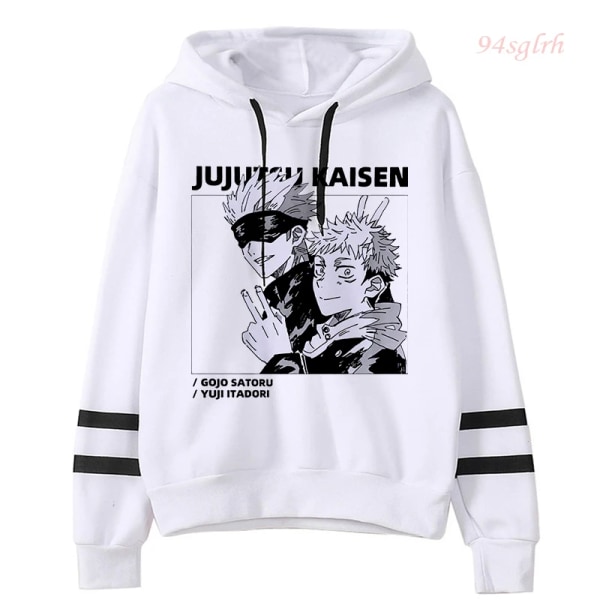 Unisex Jujutsu Kaisen Anime Yuji Itadori Hoodies Herr Harajuku Gojo Satoru Kawaii Manga Grafisk Streetwear Sweatshirts Tröjor 15501 Asian M