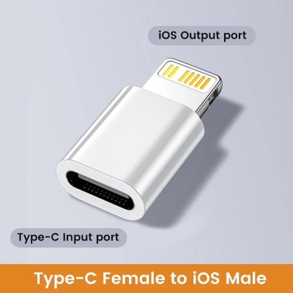 Elough-Adaptateur OTG Type C mot Pluies, IOS femelle versus USB C-mâle, ladda snabbt, iPhone 14 Pro, convertisseur d'ordinateur portable 1PCS USB C Female