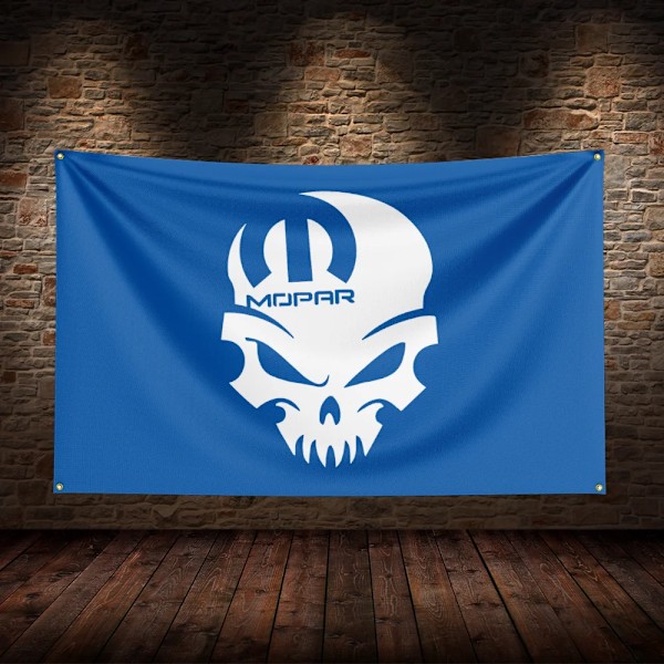 3x5 Ft M-Mopars'pexis'pexis Racing Flag Polyester Tryckt Bilflaggor för Rum Garage Dekoration ZZZ771 90x 150cm