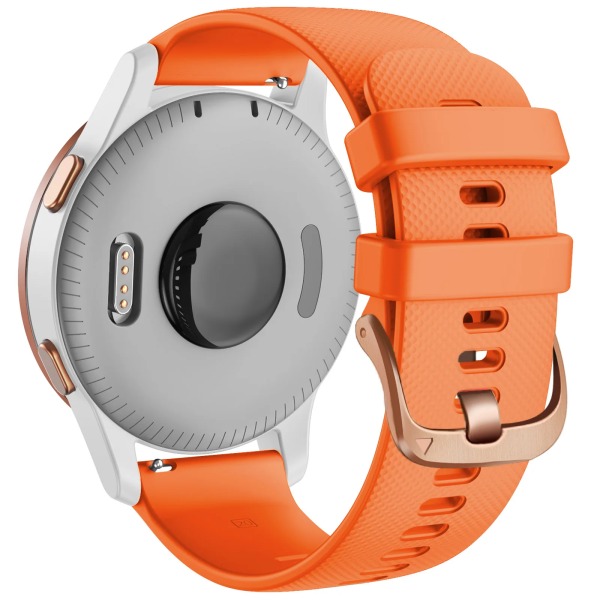18 mm 20 mm rem för Garmin Venu Sq 2 Plus Vivoactive 4S Smartwatch Band Armband Venu 3S 2S Vivoactive 3 5 Ersättningsarmband Orange 18mm For Venu 2S