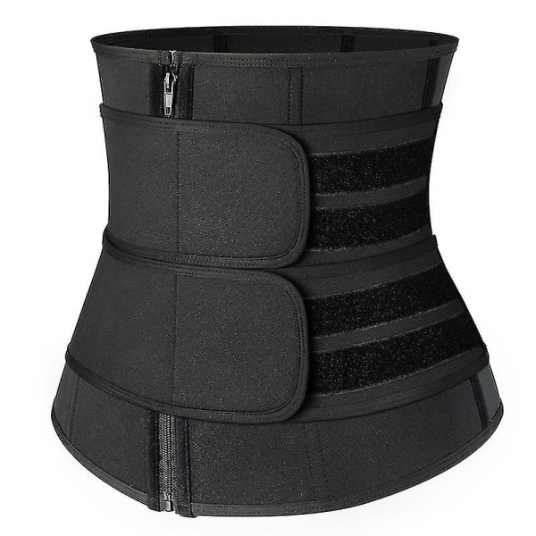 Dam waist trainer Body Shaper Maggördel Band Korsett Sportgördel Black Black M